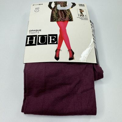 Hue Womens Opaque Tights 1 Pair Size 1 Napa New