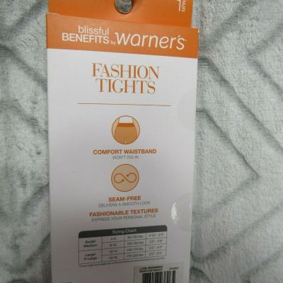 New Blissful Benfits By Warners Fashion Tights Size S/M Tan 1 Pair Seam Free