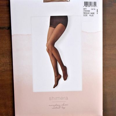 Shimera Everyday Sheer Control Top Pantyhose Womens Size PLUS, NEW Choose Colors