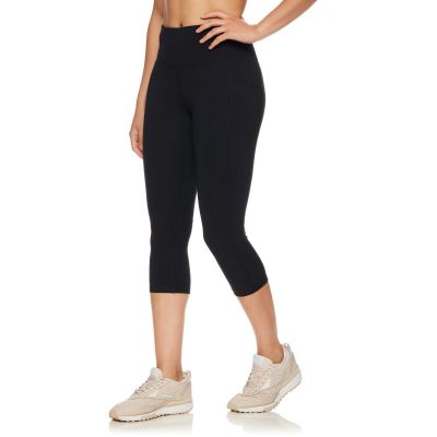 Reebok Black Yoga Pants Leggings Women's Workout Stretch Activewear Size XL NEW