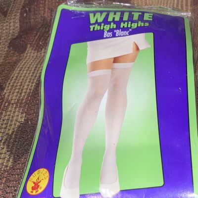 New Rubies White Thigh High Nurse Stockings  Sexy Hosiery Halloween Costume