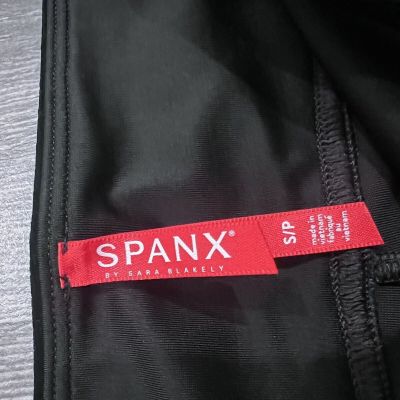 SPANX Shiny Velvet High Waisted LEGGINGS-BLACK Size SMALL