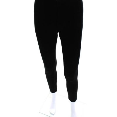 Vince Womens Cotton Elastic Waist Velour Slip-On Fashion Leggings Black Size S