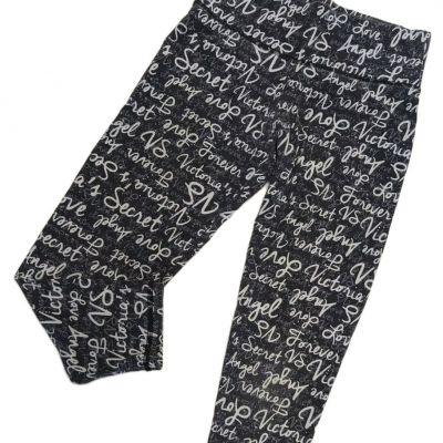 Victoria's Secret Leggings Sz S Petite Black / White Stretch Workout Pants