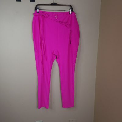 SKIMS Women's Lace Up Ankle Leggings in Fuchsia Size 4X