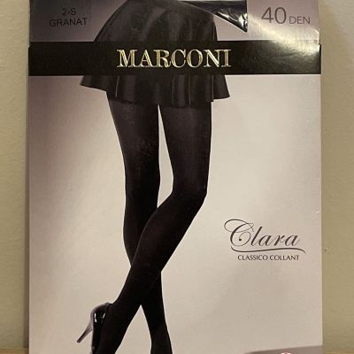 Pantyhose 40 Denier Tights by Marconi Navy Size S