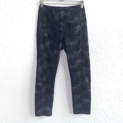 Yogalicious Lux Leggings Womens Small Black Gray Camo Pockets Gym Workout