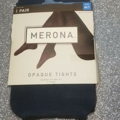 Merona Premium Opaque Tights Sheer to Waist Size M/T Grey Fashion medium tall