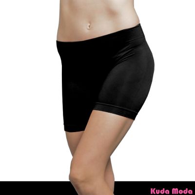Seamless Stretch Bike Shorts Solid Colors Spandex Workout Basic Plain Tight Pant