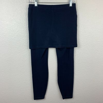 CAbi M'Leggings XS Navy Blue Style 5179 Cotton Blend Pull On Skirted Leggings