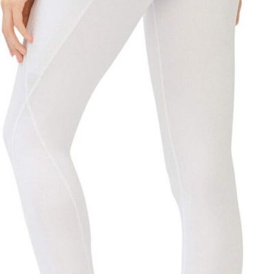 LOS OJOS Yoga Pants for Women High Waist Tummy Control Workout with Pocket white