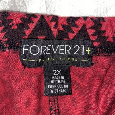 Forever 21+ Plus Size Aztec Legginga Size 2X