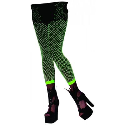 Green Fishnet Stockings Hosiery Adult New Year's Day