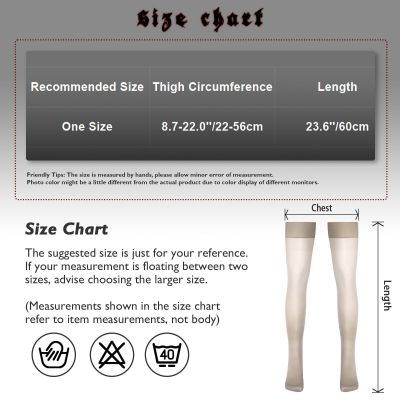 Women Anti-skid Sheer Silk Thigh High Stocking Shimmery Stay Up Pantyhose Tights