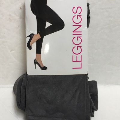 LEGGINGS GRAY COLOR SIZE LARGE  (SUEDE LOOK )  NEW IN PACKAGE