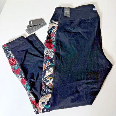 Torrid Tattoo Print Leggings Black Tatoo Pockets NWT Size 2