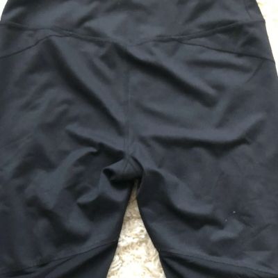 Women's Abercrombie & Fitch Sheer Black Leggings Size M Sheer Bottom & Bk Calf-H