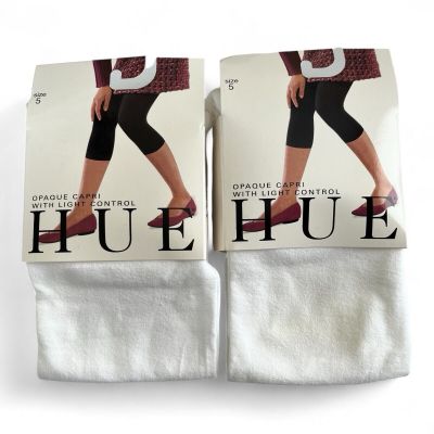 Hue Opaque Capri With Light Control White Size 5 2 Pair