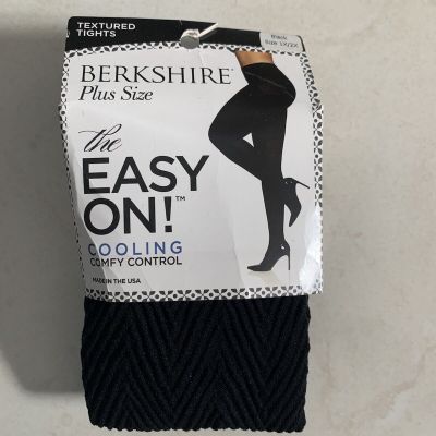 Berkshire Plus Size - The Easy On Cooling Comfy Control Textured Tights -1X/2X