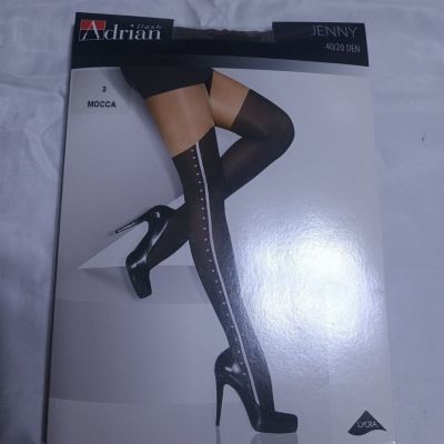 Adrian Tights/Pantyhose Jenny Size 3 Mocca