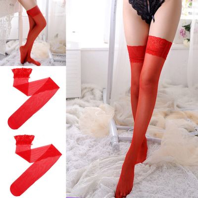 Practical Silk Sheer Socks Thigh High Stockings for Lady