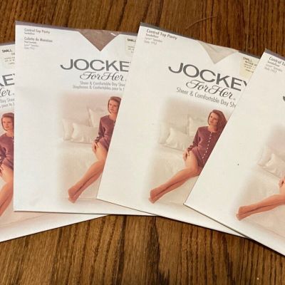 Jockey For Her Control Top Pantyhose Lot- Assorted Colors, Size Small, Assorted