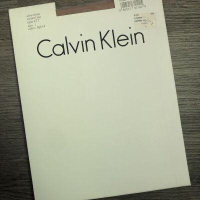 Calvin Klein Ultra Sheer Control Top Pantyhose Tights Style 677 Sz 1 Light 4