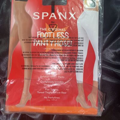 Spanx Women's Black Original High-Waisted Footless Pantyhose Size F Black