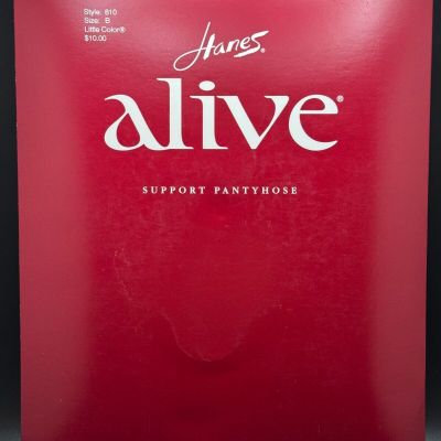 Hanes 810 Alive Full Support Control Top Pantyhose Little Color Size B NEW
