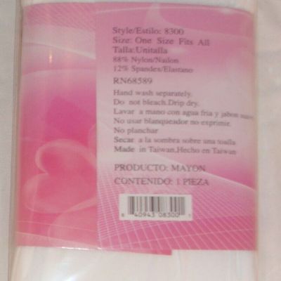 WOMEN'S ANGELINA FOOTLESS TIGHTS STYLE 8300 WHITES ONE SIZE NEW IN PACKAGE