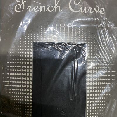 NIP French Curvy Charcoal Wool Cashmere Blend Footless Pantyhose S/M MadeinItaly