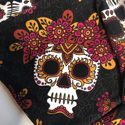 Terra & Sky Plus Size Leggings Size 14W Ankle Full Length Sugar Skulls New