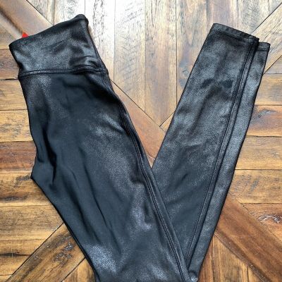 Spanx  Women's Leggings Size Small S/P Black Faux Leather Elements