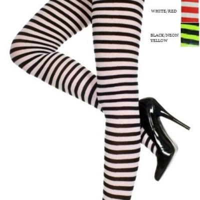 Plus Size Lingerie Hosiery Pantyhose Opaque Striped Tights Q/S