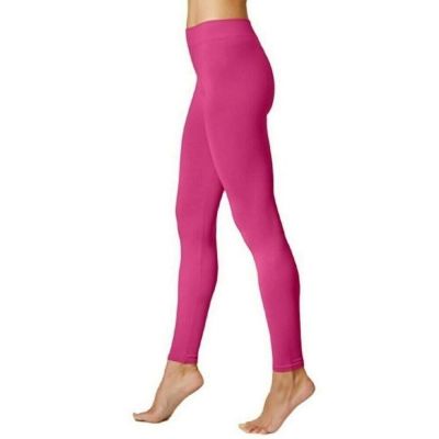 Hue Leggings Womens Small 4 - 6 Bright Pink Cotton Spandex Blend