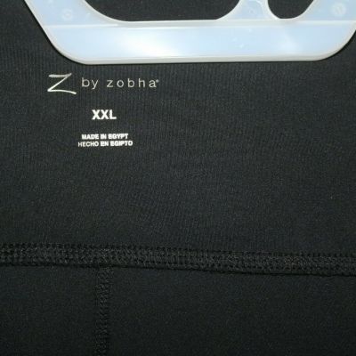 Z- Zobha- Shine leggings Sheer proof- Moisture wicking Black XXL Ret $89