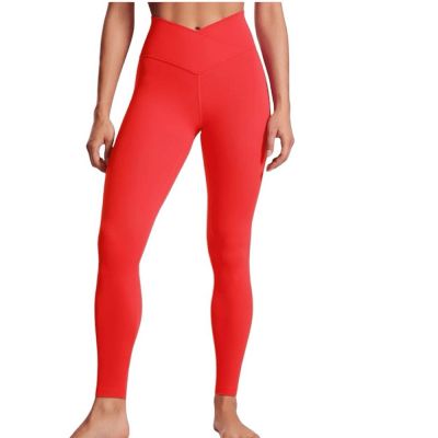 CRZ YOGA V Crossover High Waisted Leggings, Deep Red, size Small, NWT