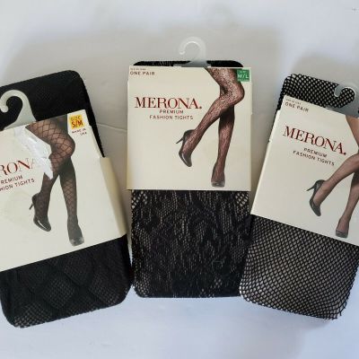 Merona Premium Fashion Black Tights Variety