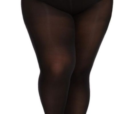 Ultra Strong Plus Size Women's Sheer Tights,40D T-Croth High Waist Control Top P
