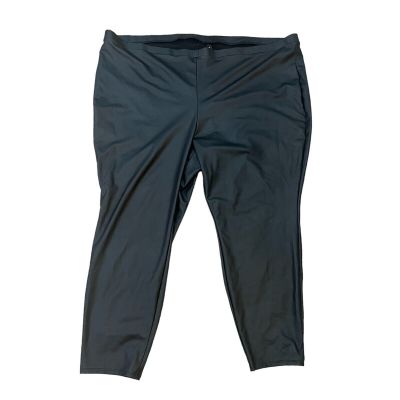 Torrid Faux Leather Leggings Size 5X Full Length Black PU Comfort Waist Casual