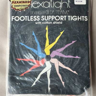 Flexatight Gilda Marx Vintage Pink Medium Footless Support Tights