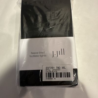 Fleece Lined footless Tights Size M/L  J.Jill