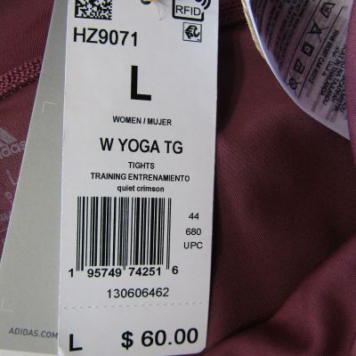 NWT Adidas Yoga Training Tight Polyester/Spandex Legging Women's Size L