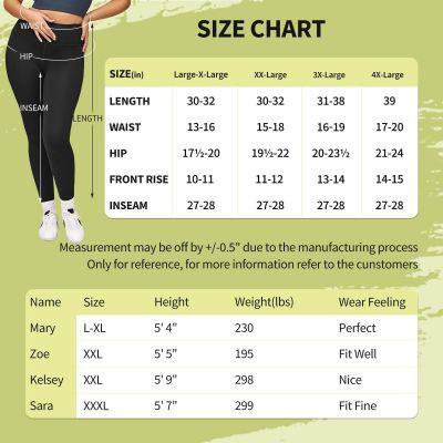 Leggings for Women Plus Size-High Waisted L-XL-3XL Tummy Control Soft Capri Y...