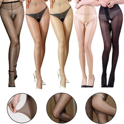 Womens Fashion Sexy Sheer Oil Shiny Glossy Pantyhose Tights Stockings Hosiery