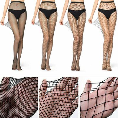 Women's High Waist Stockings Pantyhose Stocking Fishnet Tights Thigh Socks