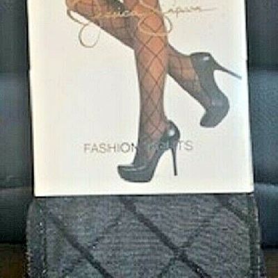 Jessica Simpson Women's Fashion Tights Black/Silver Sz: S/M