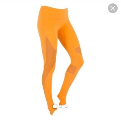 Alo Yoga Bright Orange High Rise Stirrup Leggings Size XS
