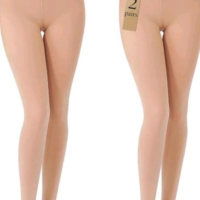 Buauty 2 Pairs 80D Tights for Women,Women's Sheer Black Tights,Soft Opaque Panty