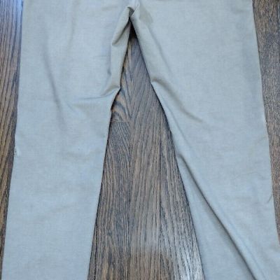Women's Style Grey Stretch Leggings With Lace Cutout Size Medium